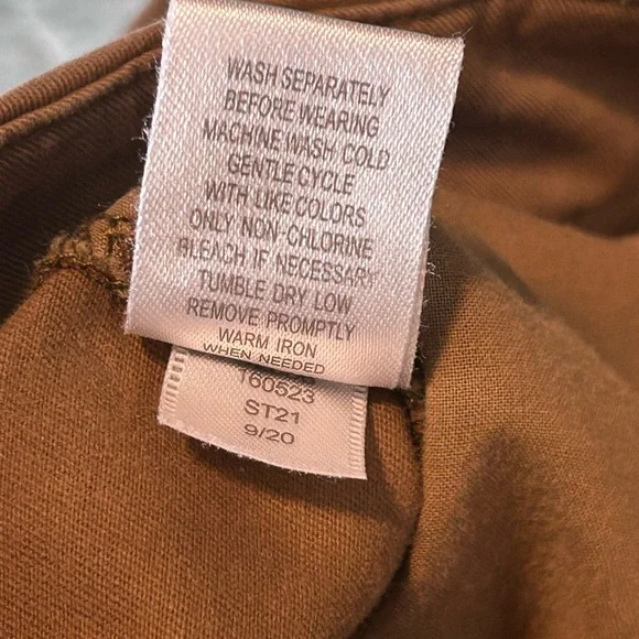 GARNET HILL Khaki Pants. Size 8 - Picture 5 of 7